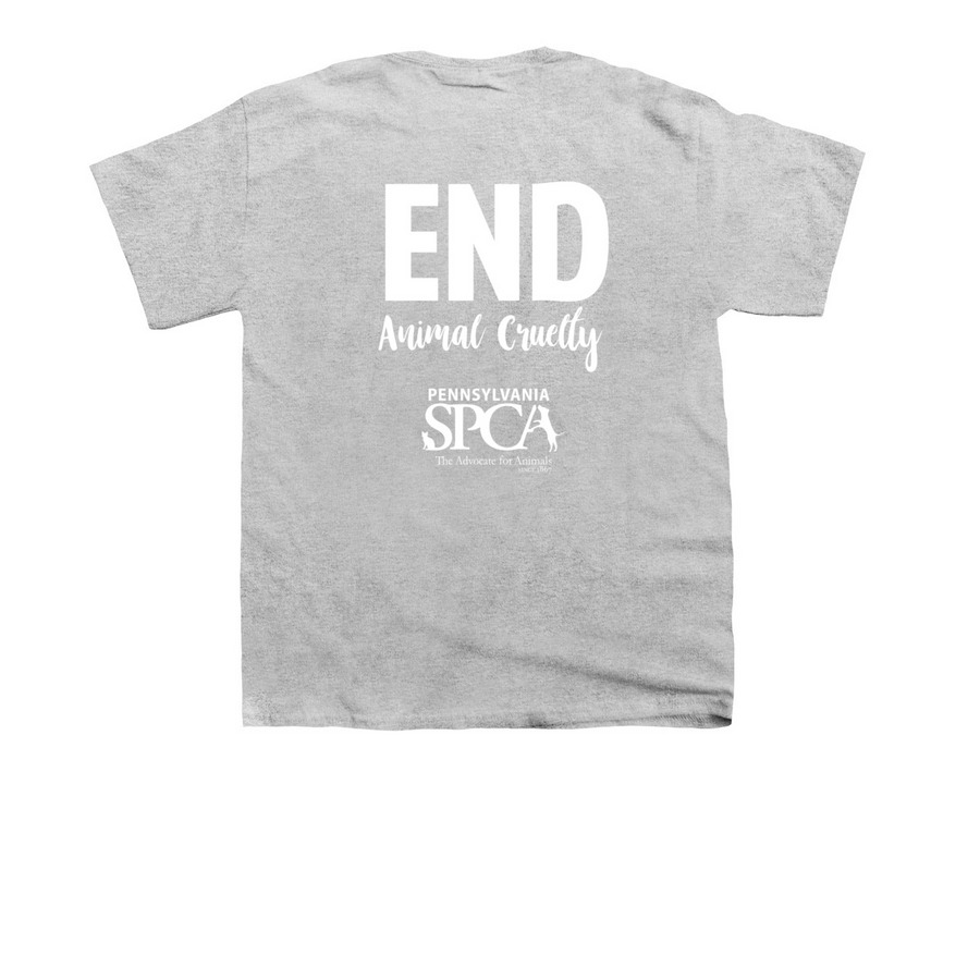 Pennsylvania SPCA (Otis), a Sport Grey Youth Unisex Tee (back-view)