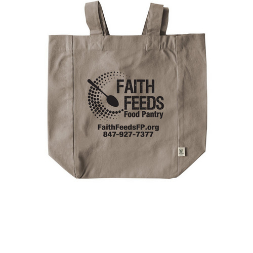 Faith Feeds Tote Bag, a Pumice Recycled Cotton Tote Bag