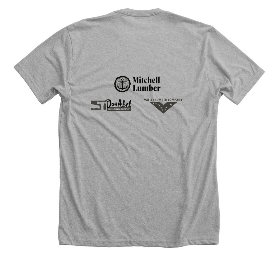 RAINBALL 2026, a Athletic Heather Premium Unisex Tee (back-view)