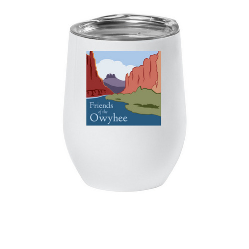 FOTO Wine Chiller, a White Insulated Wine Cup