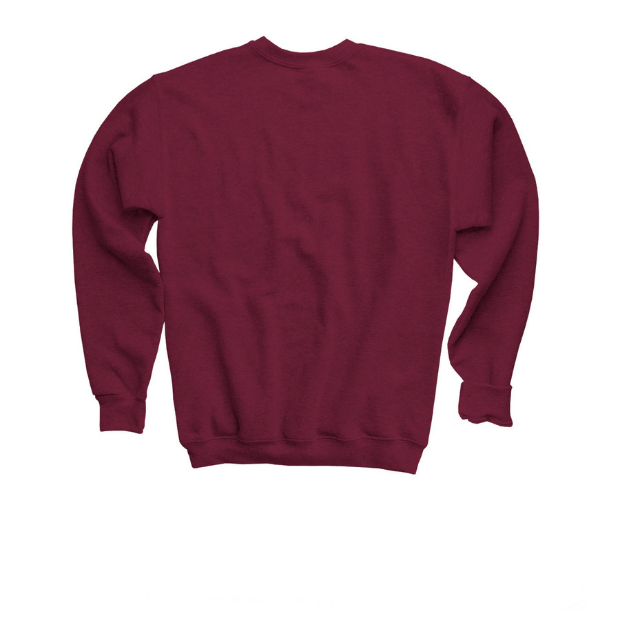 Youth Little Lamb Shirt, a Maroon Youth Crewneck Sweatshirt (back-view)