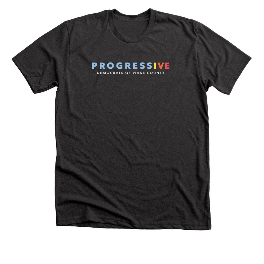 Progressive Democrats of Wake County, a Dark Grey Heather Premium Unisex Tee
