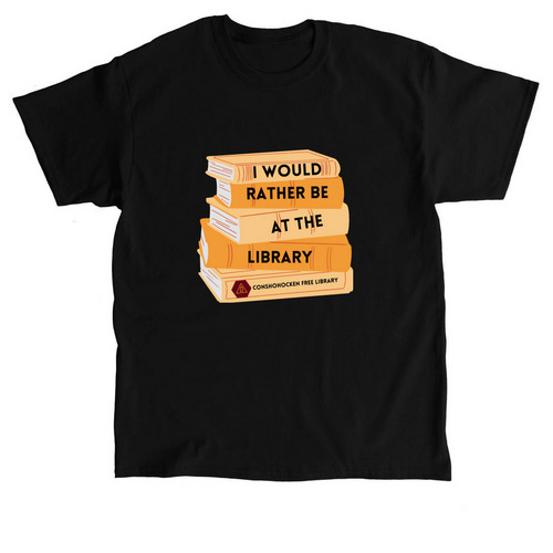 Be at the Library, a Black Classic Unisex Tee