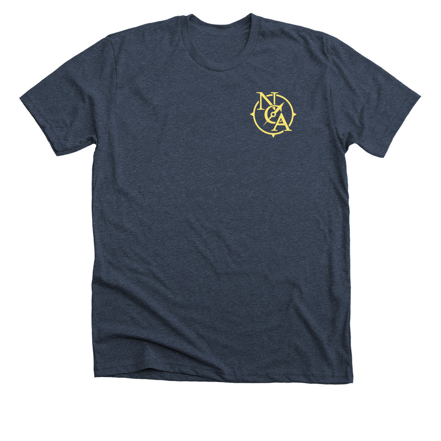 NCA Expedition T-Shirt, a Heather Midnight Navy Premium Unisex Tee