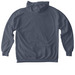 Psalm 62:1-2, a Denim Comfort Colors Pullover Hoodie (back-view)