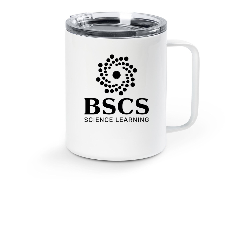 Stainless Steel Sloth Mug, a White Stainless Steel Travel Mug