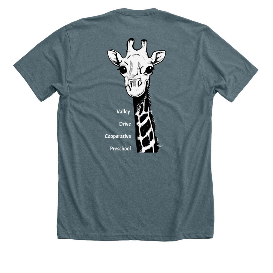 Valley Drive Clothing Fundraiser, a Heather Slate Premium Unisex Tee (back-view)