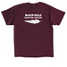 I Don't Give a Hoot, a Maroon Classic Unisex Tee (back-view)