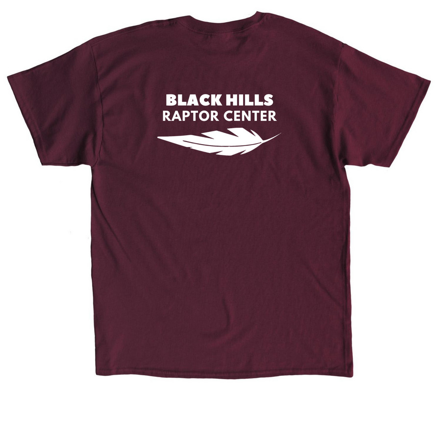 I Don't Give a Hoot, a Maroon Classic Unisex Tee (back-view)