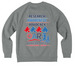 Chicago ?26 for Autism Research, a Aluminum Grey Heather Allmade Organic CVC Crewneck Sweatshirt (back-view)