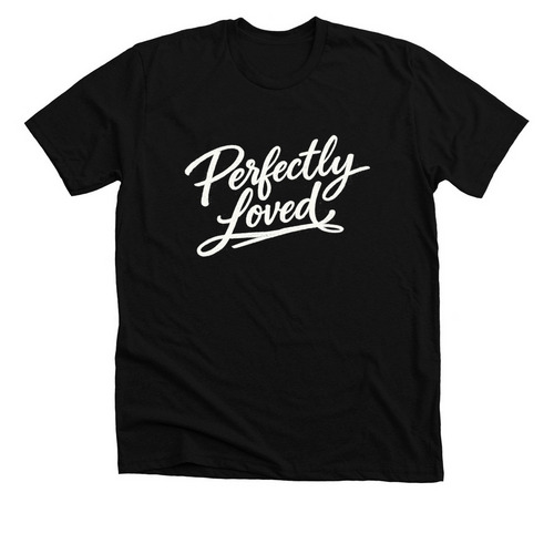 Perfectly Loved, a Solid Black Blend Premium Unisex Tee