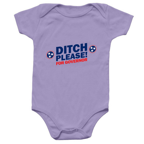 Ditch Please! Baby Onesie, a Lavender Infant Onesie