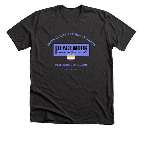 LGBTQ Pride 2025-The T is Not Silent!, a Dark Grey Heather Premium Unisex Tee