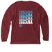 Indiana Red for Ed, a Heather Cardinal Premium Long Sleeve Tee