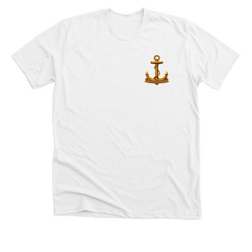 Anchored Through Deployment 25-26 Shirt, a Solid White Blend Premium Unisex Tee
