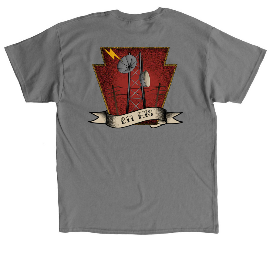 Traditional Logo - Shirts, a Charcoal Classic Unisex Tee (back-view)