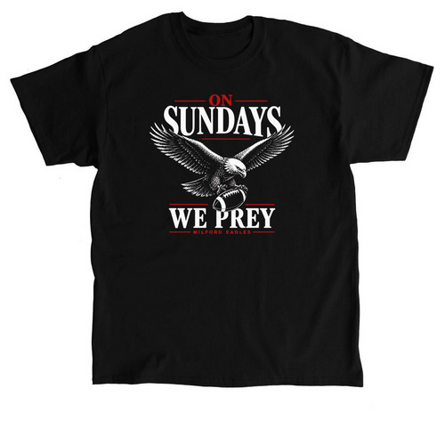 On Sundays we Prey, a Black Classic Unisex Tee