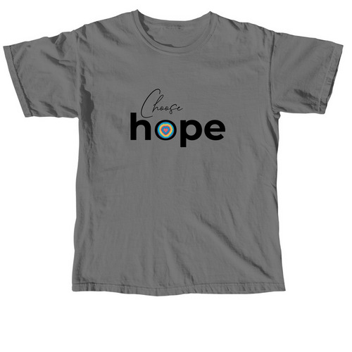 2024 Choose Hope, a Grey Comfort Colors Unisex Tee