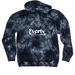 Everly (Tie Dye), a Black Tie Dyed Pullover Hoodie