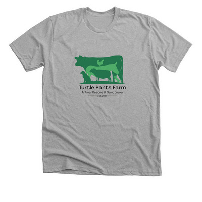 Turtle Pants Farm, a Athletic Heather Premium Unisex Tee