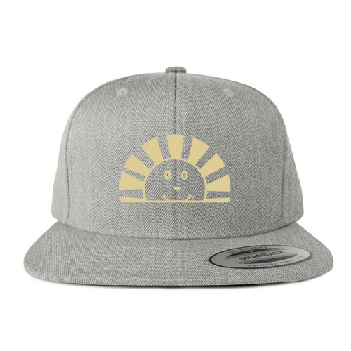BRING OUT THE SUN, a Heather Grey Snapback Hat