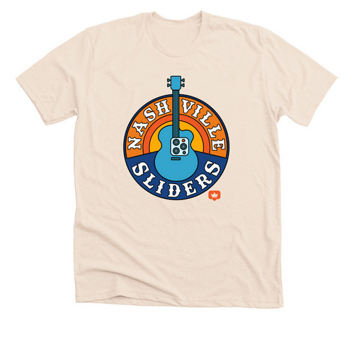 Nashville Sliders, a Heather Soft Cream Premium Unisex Tee