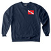 GW Giggin Crew, a True Navy Comfort Colors Crewneck Sweatshirt