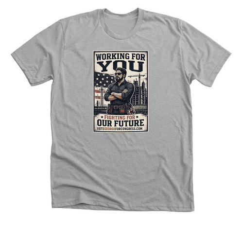 Working For You, a Athletic Heather Premium Unisex Tee
