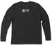 La Comida Es Un Derecho, a Vintage Black Triblend Long Sleeve Tee (back-view)