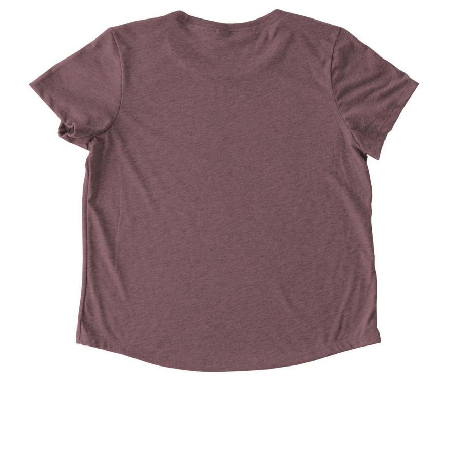 Adopted, a Vintage Rose Allmade Eco Triblend Women?s Scoop Neck Tee (back-view)