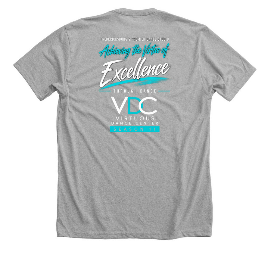 VDC Season 11, a Athletic Heather Premium Unisex Tee (back-view)