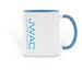 JWAC Mug, a Light Blue Two-Tone Ceramic Mug