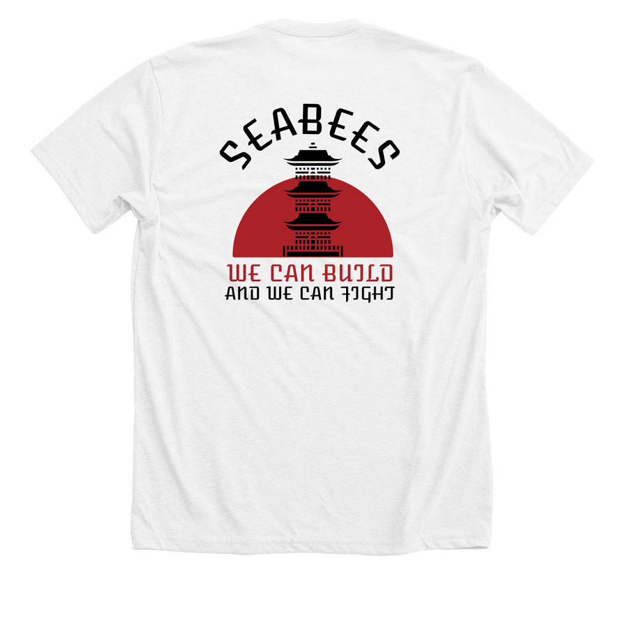Build And Fight - 2024, a Solid White Blend Premium Unisex Tee (back-view)