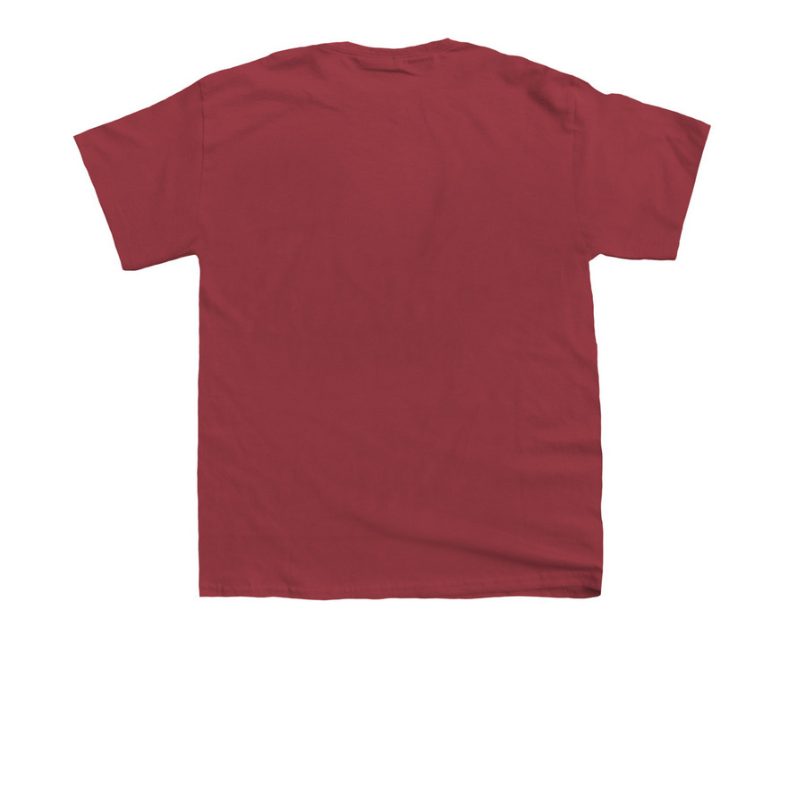 It?s Pearl?s Escape-iversary!, a Cardinal Red Youth Unisex Tee (back-view)