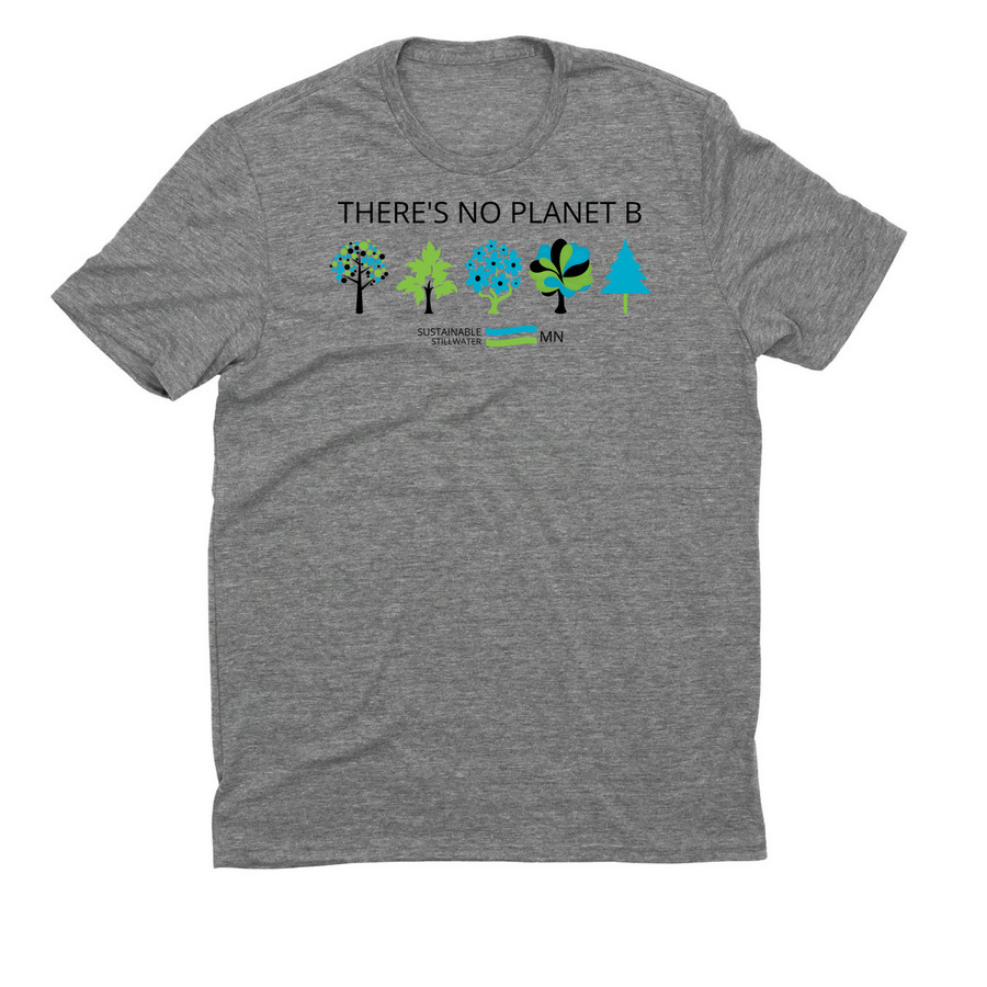 There's No Planet B - Shirts, a Aluminum Grey Allmade Eco Triblend Unisex Tee
