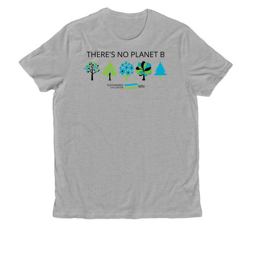 There's No Planet B - Shirts, a Granite Grey Heather Allmade Organic Cotton Unisex Tee