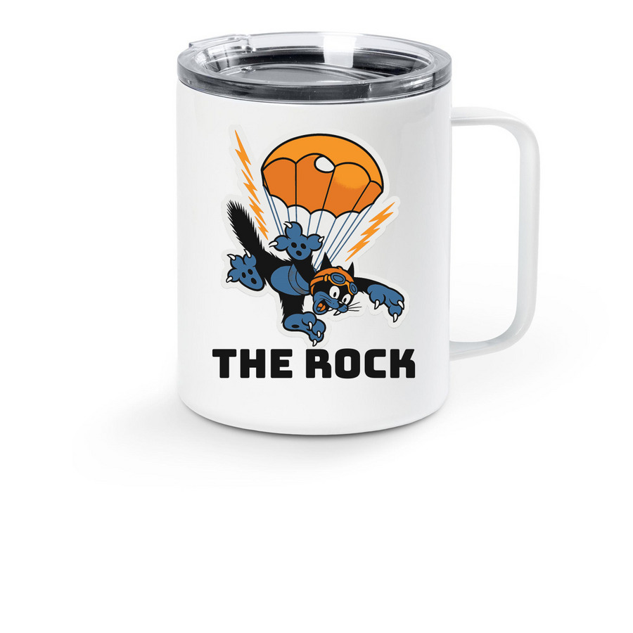 Rock and Black Sheep Mug, a White Stainless Steel Travel Mug