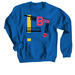 Booksmith: book babe swag, a Royal Blue Crewneck Sweatshirt