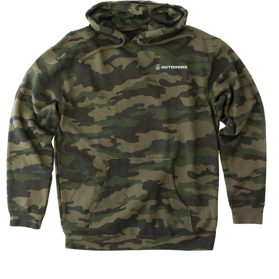 FCA Outdoors, a Forest Camo Heavyweight Camo Pullover Hoodie