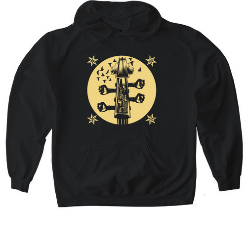 Chicago Jazz String Summit Fundraiser, a Black Gildan Softstyle Pullover Hoodie