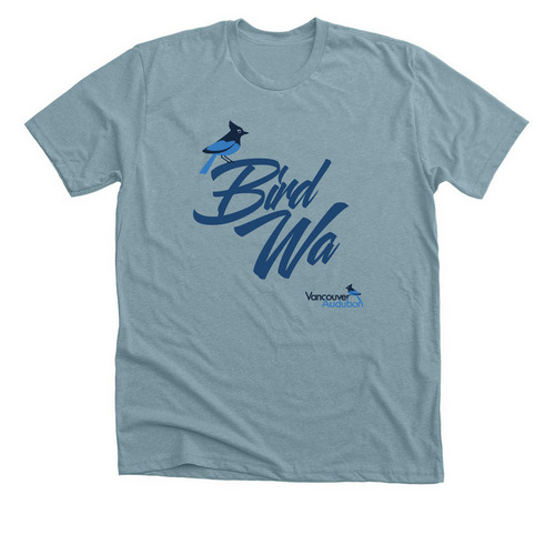 Bird Washington, a Heather Blue Lagoon Premium Unisex Tee