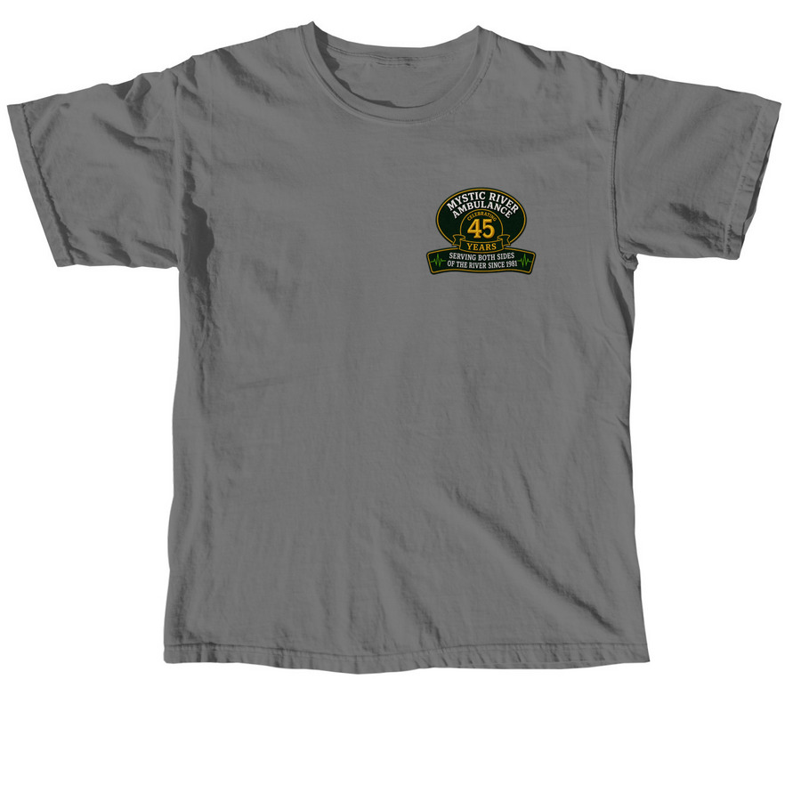 Mystic River Ambulance Anniversary&nbsp;, a Grey Comfort Colors Unisex Tee
