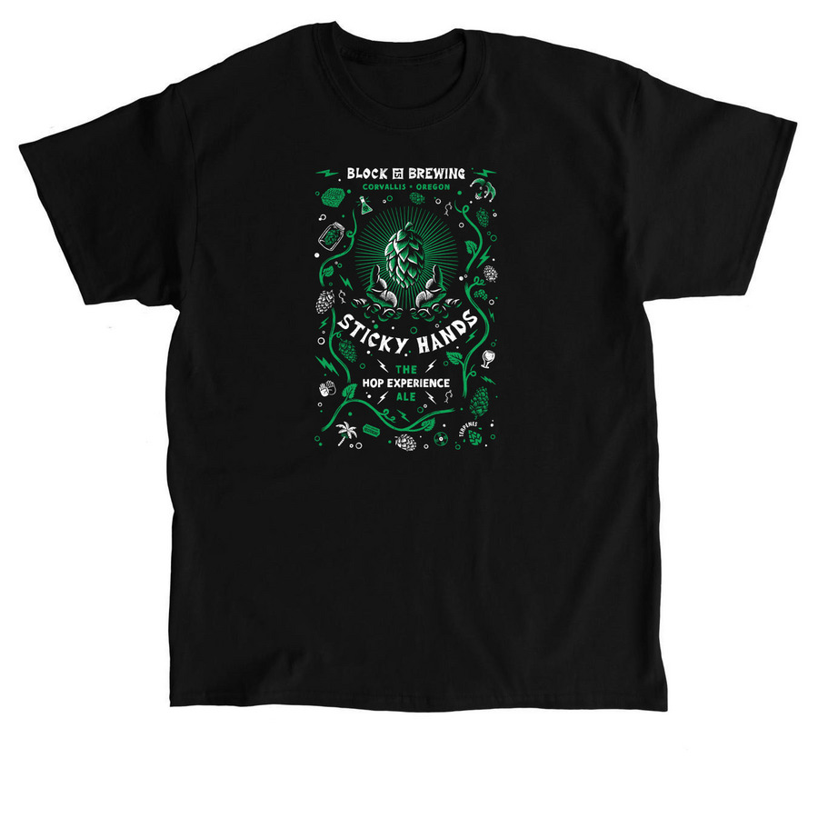 Sticky Hands - Artist Collection, a Black Classic Unisex Tee