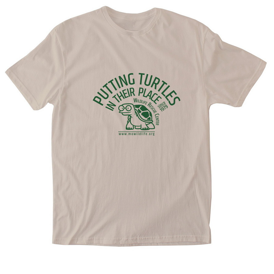Put turtles in their place!, a Sand Softstyle Cotton Tee