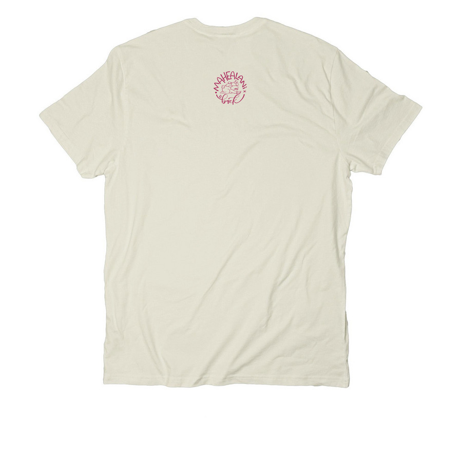 K?kua Maui - Wildfire Relief Fundraiser, a White Sand Allmade Organic Cotton Unisex Tee (back-view)