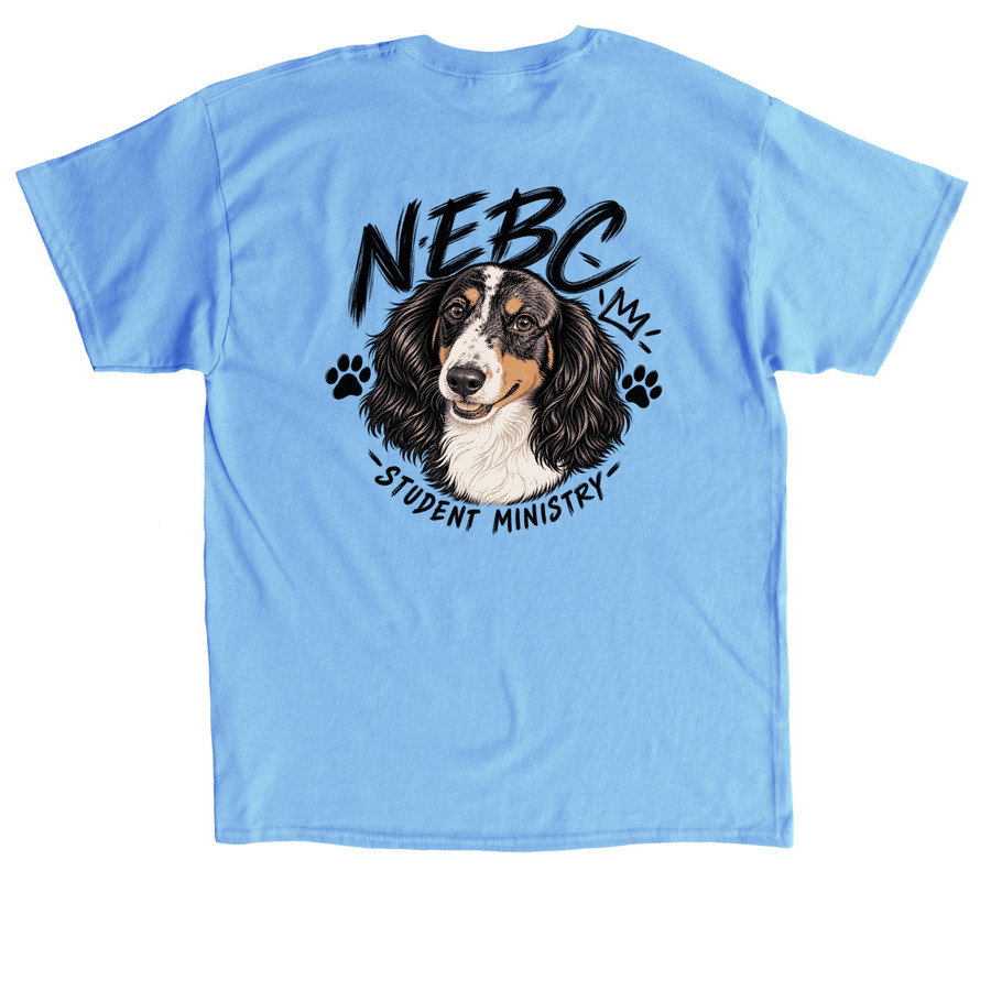 Unofficial Mascot, a Carolina Blue Classic Unisex Tee (back-view)