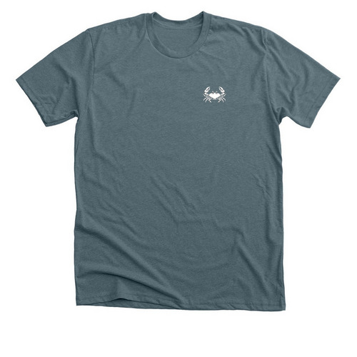 No Judgment Just Jesus Adventure Logo SC, a Heather Slate Premium Unisex Tee