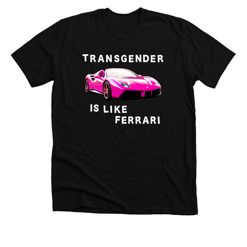 Transgender is like Ferrari, a Solid Black Blend Premium Unisex Tee