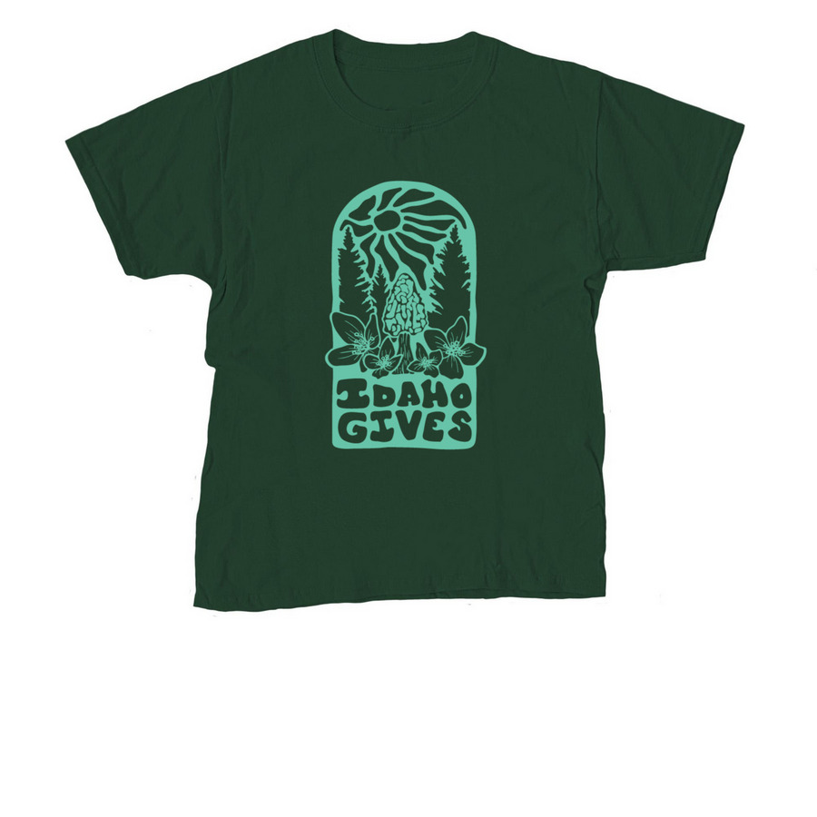 Idaho Gives 2025, a Forest Green Youth Unisex Tee