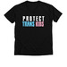 Protect Trans Kids, a Solid Black Blend Premium V-Neck Tee
